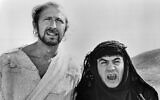 Graham Chapman and Terry Jones in a scene from the film 'Life Of Brian', 1979. (Photo by Warner Brothers/Getty Images via JTA)