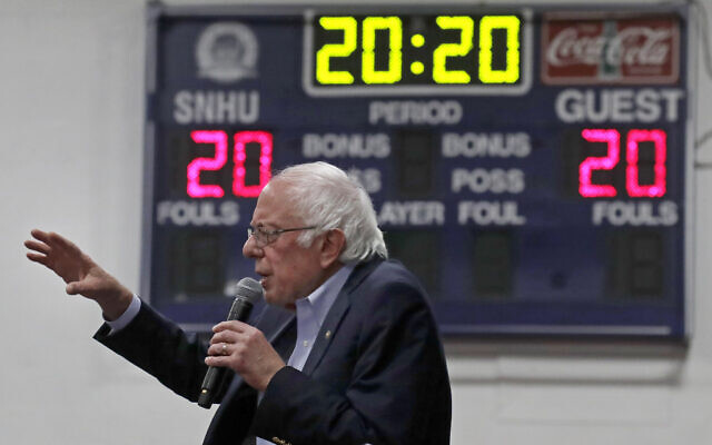 Senator Bernie Sanders of Vermont, a Democratic presidential candidate, speaks at a campaign event in Manchester, New Hampshire, Dec. 13, 2019. (AP Photo/Elise Amendola) Senator Bernie Sanders of Vermont, a Democratic presidential candidate, speaks at a campaign event in Manchester, New Hampshire, Dec. 13, 2019. (AP Photo/Elise Amendola)