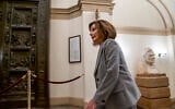 Speaker of the House Nancy Pelosi, D-Calif., arrives at the Capitol in Washington, Friday, January 10, 2020. (AP Photo/J. Scott Applewhite)