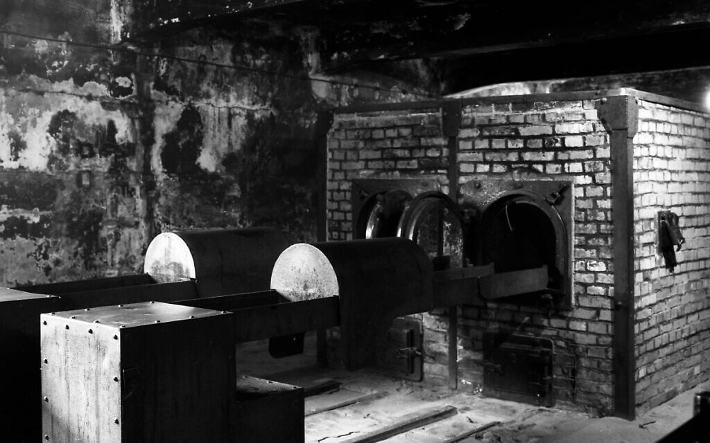 The crematorium near gas chamber one at the former Nazi death camp of Auschwitz I in Oswiecim, Poland, December 8, 2019.  (Markus Schreiber/AP)