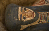 Illustrative: A detail of a sarcophagus discovered at the Memphis necropolis is seen during an event in Dashur, Egypt, July 13, 2019. (AP Photo/Maya Alleruzzo)