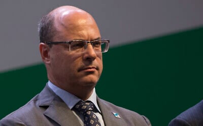 Rio de Janeiro Gov. Wilson Witzel attends a ceremony, in Rio de Janeiro, Brazil, January 3, 2019. (Leo Correa/AP)