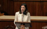 Democratic Representative Elaine Luria of Virginia speaks as the House of Representatives debates the articles of impeachment against US President Donald Trump at the Capitol in Washington, December 18, 2019. (House Television via AP)