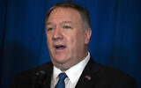 US Secretary of State Mike Pompeo delivers a statement on Iraq and Syria, at President Donald Trump's Mar-a-Lago property, December 29, 2019, in Palm Beach, Florida. (AP Photo/ Evan Vucci)