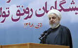 Iranian President Hassan Rouhani in Tehran, Iran, January 14, 2020. (Iranian Presidency Office via AP)