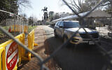 Fencing and magnetometers are set up around Capitol Square for the anticipated pro-gun rally Sunday, January 19, 2020, in Richmond, Virginia. (AP/Steve Helber)