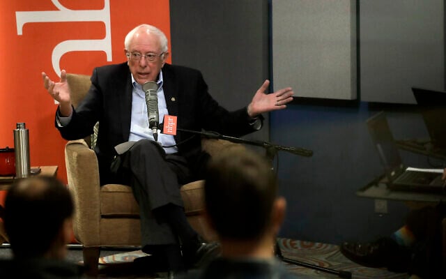 Democratic presidential candidate Sen. Bernie Sanders, I-Vt., speaks during a forum broadcast on radio in a New Hampshire Public Radio station, Sunday, January 19, 2020, in Concord, N.H. (AP/Steven Senne) Democratic presidential candidate Sen. Bernie Sanders, I-Vt., speaks during a forum broadcast on radio in a New Hampshire Public Radio station, Sunday, January 19, 2020, in Concord, N.H. (AP/Steven Senne)