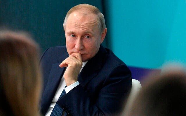 Russian President Vladimir Putin listens for a question as he visits the 'Sirius' Educational Centre in the Black Sea resort of Sochi, Russia, January 22, 2020 (Mikhail Klimentyev, Sputnik, Kremlin Pool Photo via AP) Russian President Vladimir Putin listens for a question as he visits the 'Sirius' Educational Centre in the Black Sea resort of Sochi, Russia, January 22, 2020 (Mikhail Klimentyev, Sputnik, Kremlin Pool Photo via AP)