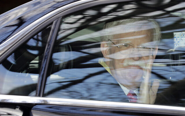 Former National security adviser John Bolton waves as he leaves his home in Bethesda, Maryland, January 28, 2020. (Luis M. Alvarez/AP) Former National security adviser John Bolton waves as he leaves his home in Bethesda, Maryland, January 28, 2020. (Luis M. Alvarez/AP)
