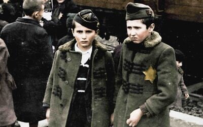 Still from 'Auschwitz: Untold in Color.' (Serge Klarsfeld/ Lily Jacob-Zelmanovic Meier)