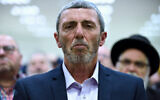 Rafi Peretz, then-leader of the Jewish Home party, in Petah Tikva, February 20, 2019. (Gili Yaari/Flash90)