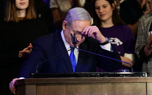 Prime Minister Benjamin Netanyahu at an event marking the 8th night of the Jewish holiday of Hanukkah, on December 29, (Tomer Neuberg/FLASH90) Prime Minister Benjamin Netanyahu at an event marking the 8th night of the Jewish holiday of Hanukkah, on December 29, (Tomer Neuberg/FLASH90)