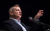 Meretz leader Nitzan Horowitz attends  a party conference in Tel Aviv on January 14, 2020. (Miriam Alster/Flash90)