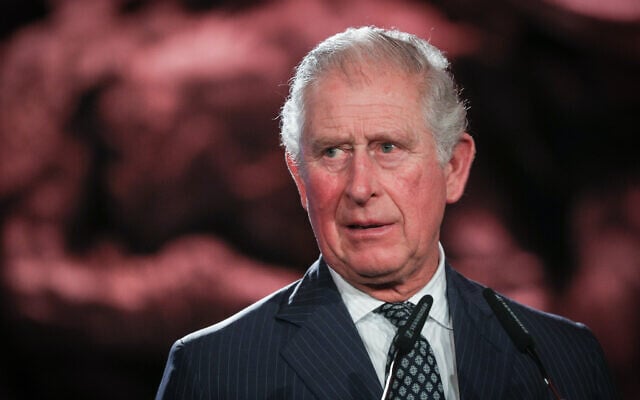 Charles, Prince of Wales, speaks during the Fifth World Holocaust Forum at the Yad Vashem Holocaust memorial museum in Jerusalem, January 23, 2020 (Yonatan Sindel/Flash90) Charles, Prince of Wales, speaks during the Fifth World Holocaust Forum at the Yad Vashem Holocaust memorial museum in Jerusalem, January 23, 2020 (Yonatan Sindel/Flash90)
