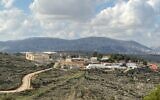 The Itamar settlement on January 30, 2020. (Jacob Magid/Times of Israel)