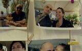 Photographs of Neal and Adi Erlich. (Screen capture: Channel 13 news)