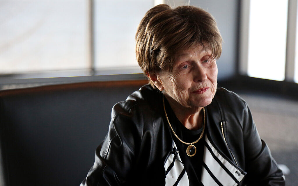 Holocaust survivor Bronia Brandman talks at the Museum of Jewish Heritage in New York, Jan. 22, 2020. (AP/Jessie Wardarski) Holocaust survivor Bronia Brandman talks at the Museum of Jewish Heritage in New York, Jan. 22, 2020. (AP/Jessie Wardarski)