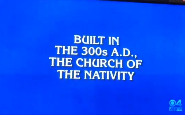 A question on US game show Jeopardy, in a program broadcast on January 10, 2020. (Screenshot: Twitter) A question on US game show Jeopardy, in a program broadcast on January 10, 2020. (Screenshot: Twitter)