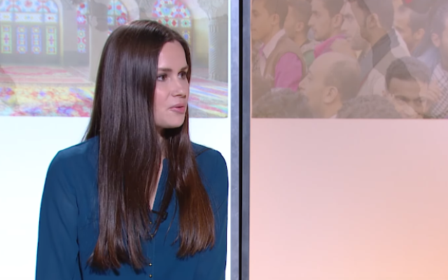 Dr. Kylie Moore-Gilbert in 2017 (YouTube screenshot)