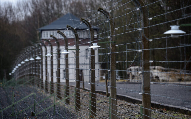 A view of the former Buchenwald concentration camp in Weimar, Germany, January 26, 2018. (Jens Schlueter/Getty Images via JTA) A view of the former Buchenwald concentration camp in Weimar, Germany, January 26, 2018. (Jens Schlueter/Getty Images via JTA)