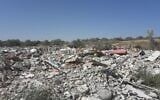 A dump in Kafr Manda in northern Israel, whose owner was fined nearly $240,000 by the Environmental Protection Ministry for illegal burning of waste, January 14, 2020. (Environmental Protection Ministry)