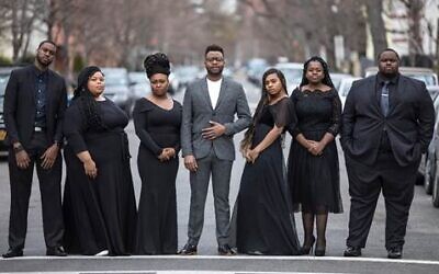 The members of the Reginald Golden Singers, who will be in Israel for the First Gospel Festival in February 2020. (Courtesy Reginald Golden Singers)