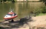Rescuers search for an Israeli hiker missing at the Whanganui River in New Zealand. (screen grab via Kan)