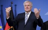 German Interior Minister Horst Seehofer in Berlin on February 14, 2020. (Michael Sohn / POOL / AFP)