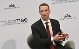 The founder and CEO of Facebook Mark Zuckerberg speaks during the 56th Munich Security Conference (MSC) in Munich, southern Germany, on February 15, 2020 (Christof STACHE / AFP)