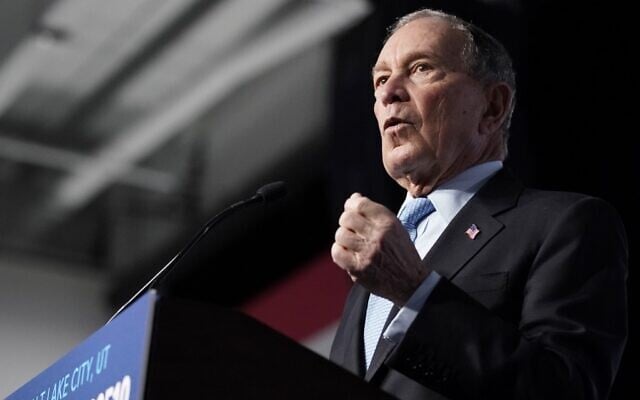 Democratic presidential candidate Mike Bloomberg speaks to supporters at a rally on February 20, 2020 in Salt Lake City, Utah. (George Frey/Getty Images/AFP) Democratic presidential candidate Mike Bloomberg speaks to supporters at a rally on February 20, 2020 in Salt Lake City, Utah. (George Frey/Getty Images/AFP)