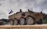 The new "Eitan" APC in a handout photo published Fenruary 9, 2020. (Defense Ministry)
