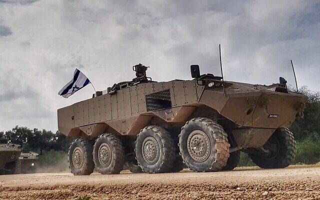 The new "Eitan" APC in a handout photo published Fenruary 9, 2020. (Defense Ministry)