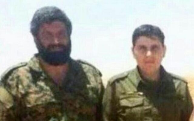 Asghar Pashapour, left, a top commander in Iran's Quds Force (Courtesy)