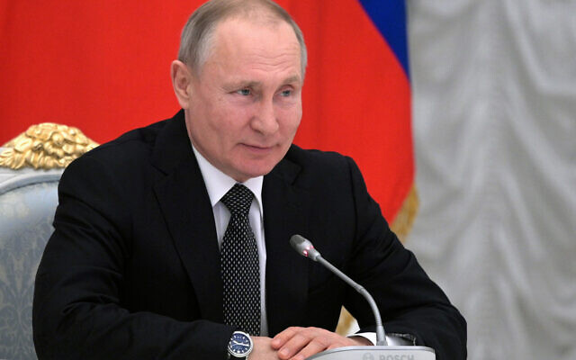 Russian President Vladimir Putin speaks during a meeting with members of a working group created to discuss constitutional amendments in Moscow, Russia, February 26, 2020. (Alexei Druzhinin, Sputnik, Kremlin Pool Photo via AP) Russian President Vladimir Putin speaks during a meeting with members of a working group created to discuss constitutional amendments in Moscow, Russia, February 26, 2020. (Alexei Druzhinin, Sputnik, Kremlin Pool Photo via AP)