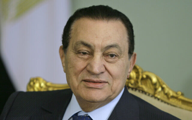 In this April 2, 2008 file photo, Egyptian President Hosni Mubarak looks on during a meeting at the Presidential palace in Cairo, Egypt (AP Photo/Amr Nabil) In this April 2, 2008 file photo, Egyptian President Hosni Mubarak looks on during a meeting at the Presidential palace in Cairo, Egypt (AP Photo/Amr Nabil)
