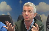 File: Ryanair Chief Executive, Michael O'Leary at the airline's Dublin headquarters in April 2016 (AP Photo/Shawn Pogatchnik)