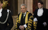 Then-Britain's Speaker of the House of Commons John Bercow at the State Opening of Parliament at the Palace of Westminster in London, June 4, 2014. (Matt Dunham/AP)