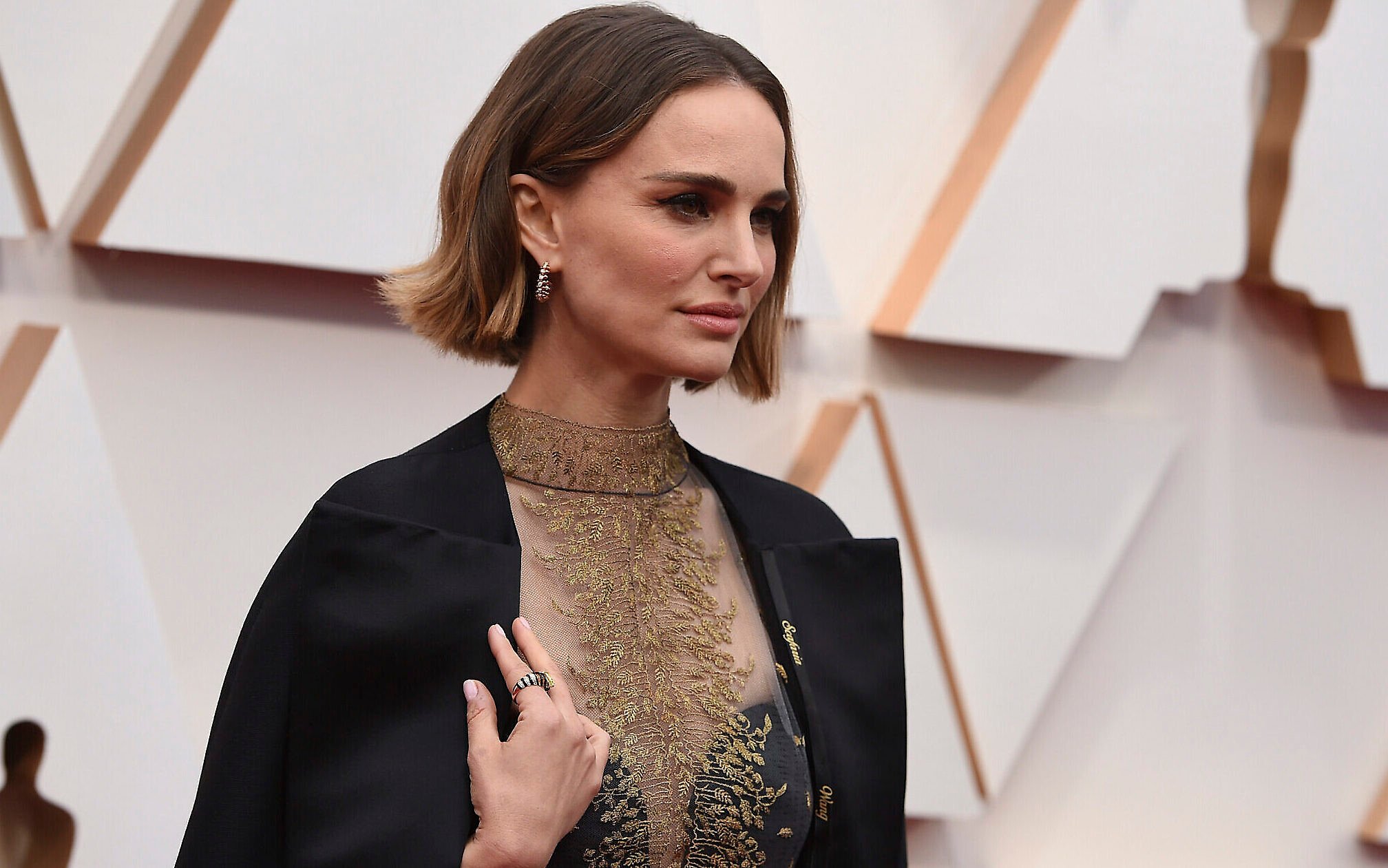 Natalie Portman uses Oscar gown to send a message The Times of Israel