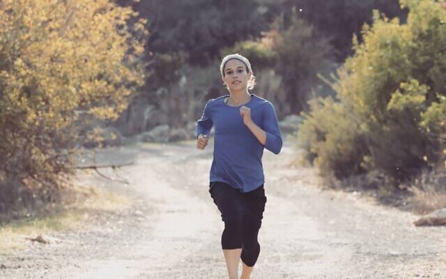 Beatie Deutsch during a training run. (Beatie Deutsch/Instagram)