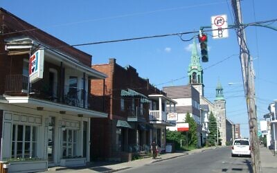 View of downtown Saint-Jean-sur-Richelieu, Quebec. (Guillaume Prévost/Wikimedia Commons via JTA)