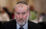 Attorney General Avichai Mandelblit attends an event at the Dan Hotel in Jerusalem, on February 6, 2020. (Olivier Fitoussi/Flash90)