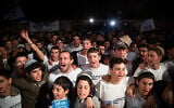Israelis protest in Jerusalem in favor of annexing the Jordan Valley and other parts of the West Bank, February 13, 2020. (Yonatan Sindel/Flash90)