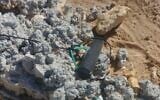 Suspected explosive device found attached to balloons in the city of Ashkelon, February 5, 2020 (Israel Police)