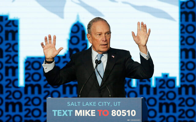 Democratic presidential hopeful and former New York City Mayor Mike Bloomberg speaks during a campaign event, Feb. 20, 2020, in Salt Lake City. (AP Photo/Rick Bowmer) Democratic presidential hopeful and former New York City Mayor Mike Bloomberg speaks during a campaign event, Feb. 20, 2020, in Salt Lake City. (AP Photo/Rick Bowmer)