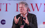 Tom Stoppard at the Jaipur Literature Festival in India, Jan. 25, 2018. (Raj K Raj/Hindustan Times via Getty Images, JTA)