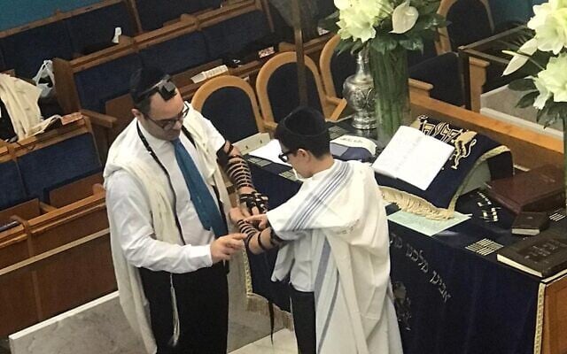 Ruben Golran, an Italian Jewish kid celebrating his bar mitzvah, has limited ceremony due to coronavirus outbreak (Courtesy of the Golran family via JTA) Ruben Golran, an Italian Jewish kid celebrating his bar mitzvah, has limited ceremony due to coronavirus outbreak (Courtesy of the Golran family via JTA)