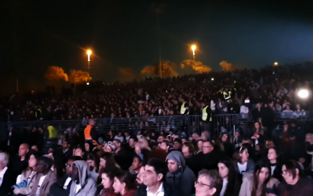 Attendants at a Beersheba rally for the return of Israeli civilians and slain Israeli soldiers held in the Gaza Strip, February 26, 2020 (YouTube screenshot) Attendants at a Beersheba rally for the return of Israeli civilians and slain Israeli soldiers held in the Gaza Strip, February 26, 2020 (YouTube screenshot)