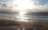 Betzet Beach in northern Israel. (YouTube screenshot)