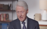 Bill Clinton speaks in a clip from "Viral: Antisemitism in Four Mutations." (Screenshot from Newsweek via JTA)