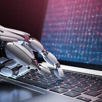 An illustrative image of robot hackers; the use of artificial intellicence in cyber security (Iaremenko; iStock by Getty Images)
